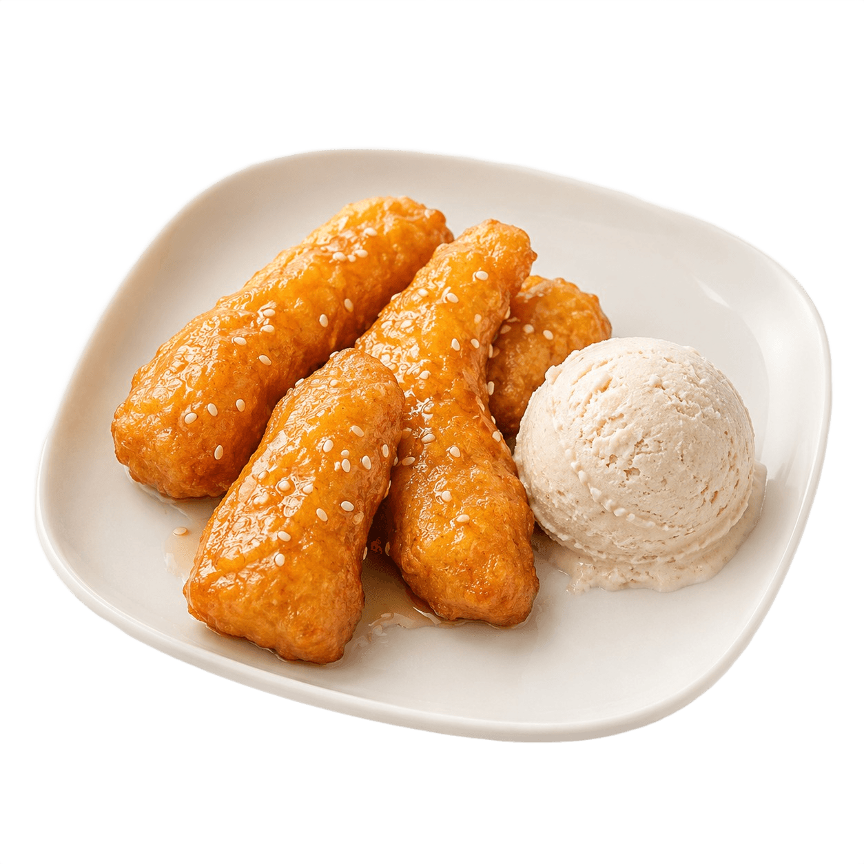 Fried Banana with Ice Cream